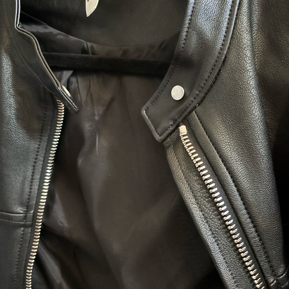 Spanx Black Faux Leather Jacket - Picture 4 of 4